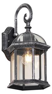 Klasyczna zewnętrzna lampa ścienna antyczne srebro IP44 - Glasgow