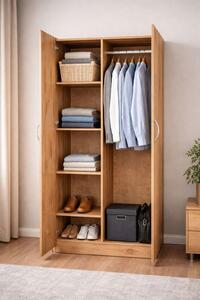 Szafa LOFT 2D szafa dwudrzwiowa 80 cm dąb sonoma lub dąb artisan