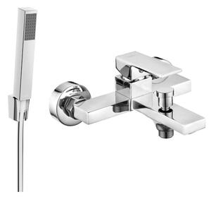 Mexen Uno R77 bateria wannowa z zestawem prysznicowym, chrom - 7143R77-00