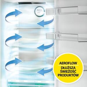 Lodówka BEKO b300 B3RCNA404HW No Frost HarvestFresh, AeroFlow 203.5cm Biała