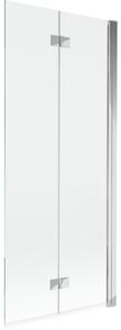 Mexen Mist parawan nawannowy 2-skrzydłowy prawy 80 x 150 cm, transparent, chrom - 8A9-080-002-01-00-P