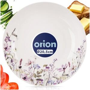 Talerz obiadowy głęboki porcelanowy kwiaty LOUKA 20,5 cm, 600 ML