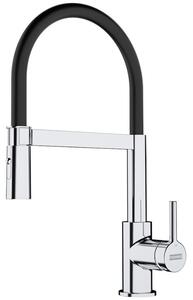 Bateria kuchenna stojÄ ca FRANKE Lina semi-pro z wyciÄ ganÄ wylewkÄ Chrom/czarny 115.0626.085