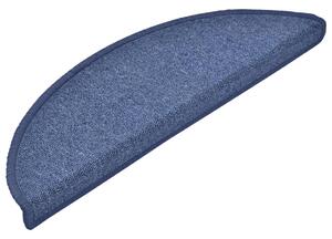 Maty na schody 15 szt. 56x17x3 cm Niebieskie półokrągłe