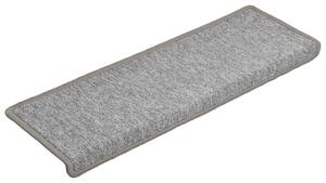 Maty na schody 15 szt. 65x21x4 cm Jasnoszary prostokątny brzeg