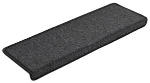 Maty na schody 15 szt. 65x21x4 cm Antracytowe, prostokątne krawędzie