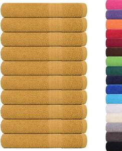 Ręczniki do sauny FROGN 10 szt. Złoty 80x200 cm 360 g/m²