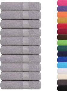 Ręczniki do rąk FROGN 10 szt. Szare 50x100 cm 360 g/m²