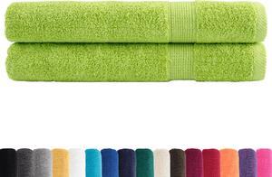 Ręczniki premium SOLUND, 2 szt., zielone, 100x200 cm, 600 g/cm²
