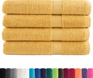 Ręczniki premium, SOLUND, 4 szt., złote, 80x200 cm, 600 g/m²