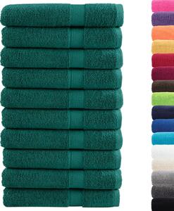 Ręczniki premium SOLUND 10 szt., zielone, 80x200 cm, 600 g/cm²