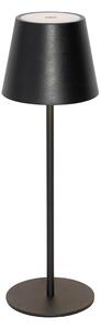 Lampa stołowa czarna z wbudowanym ściemniaczem i ładowaniem LED IP54 - Murdock