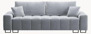 Sofa 3-osobowa z funkcją spania i przechowywania Wicklow Light Blue & Black