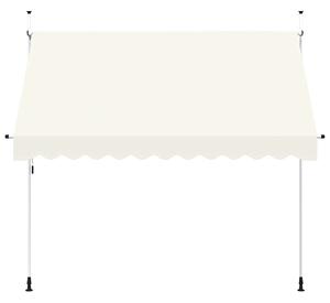 Markiza zwijana ręcznie, 300 cm, kremowa
