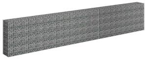 Podwyższona donica gabionowa, galwanizowana stal, 450x30x90 cm