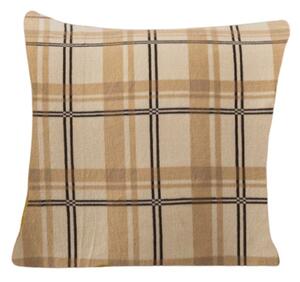 Mikropluszowa poszewka na poduszkę PLAID 45x45 cm, kremowy