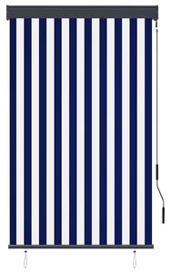 Roleta zewnętrzna, 100x250 cm, niebiesko-biała