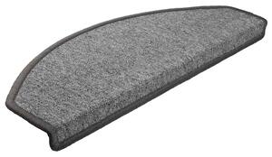 Maty na schody 10 szt. 65x24x4 cm Ciemnoszare Półokrągłe Duże