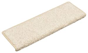 Maty na schody 10 szt. 65x21x4 cm Białe prostokątne krawędzie