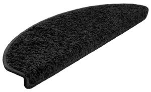 Maty na schody 10 szt. 65x21x4 cm Czarne półokrągłe duże