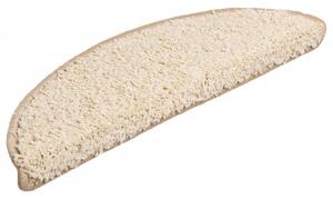 Maty na schody 10 szt. 56x17x3 cm Kremowe półokrągłe