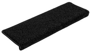 Maty na schody 10 szt. 65x21x4 cm Czarne prostokątne krawędzie
