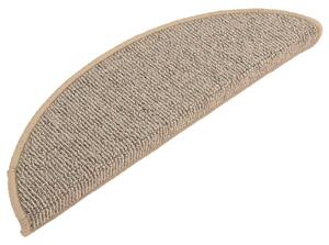 Maty na schody 15 szt. 56x17x3 cm Brązowe półokrągłe