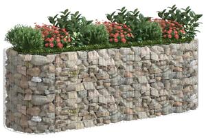 Podwyższona donica gabionowa galwanizowane żelazo 300x100x100cm