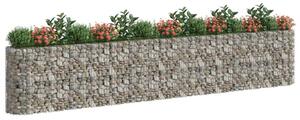 Podwyższona donica gabionowa galwanizowane żelazo 540x50x100 cm