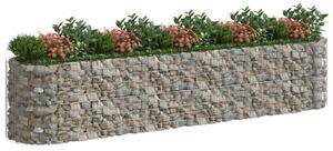 Podwyższona donica gabionowa galwanizowane żelazo 500x100x100cm