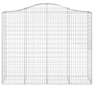 Łukowaty kosz gabionowy 200x50x160/180 cm, galwanizowane żelazo