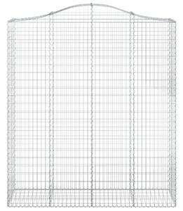 Łukowaty kosz gabionowy 200x50x220/240 cm, galwanizowane żelazo