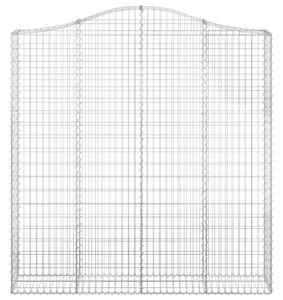 Łukowaty kosz gabionowy 200x30x200/220 cm, galwanizowane żelazo