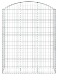 Łukowaty kosz gabionowy 150x50x180/200 cm, galwanizowane żelazo