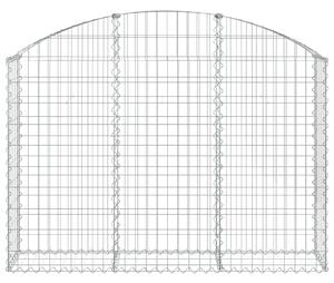 Łukowaty kosz gabionowy 150x30x100/120 cm, galwanizowane żelazo