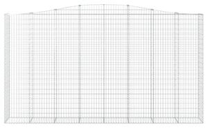 Łukowaty kosz gabionowy 400x50x220/240 cm, galwanizowane żelazo