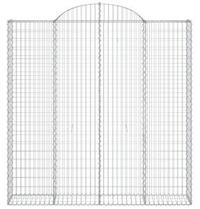 Łukowaty kosz gabionowy 200x30x200/220 cm, galwanizowane żelazo