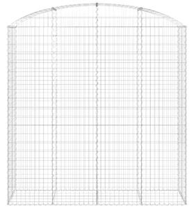 Łukowaty kosz gabionowy 200x50x200/220 cm, galwanizowane żelazo