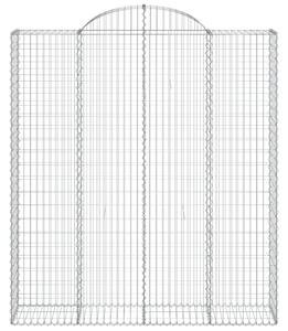 Łukowaty kosz gabionowy 200x50x220/240 cm, galwanizowane żelazo
