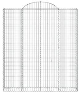 Łukowaty kosz gabionowy 200x30x220/240 cm, galwanizowane żelazo