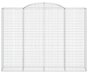 Łukowaty kosz gabionowy 300x50x220/240 cm, galwanizowane żelazo
