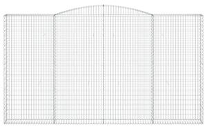Łukowaty kosz gabionowy 400x30x220/240 cm, galwanizowane żelazo