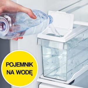 Lodówka HISENSE RS694N4GBE Side by Side No frost 178.6cm Czarna (szkło) Podajnik wody Kostkarka