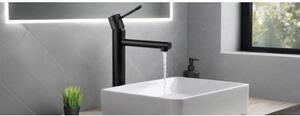 Bateria umywalkowa nablatowa Estiva Rinda 30 cm czarna matowa 1 szt