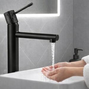 Bateria umywalkowa nablatowa Estiva Rinda 30 cm czarna matowa 1 szt