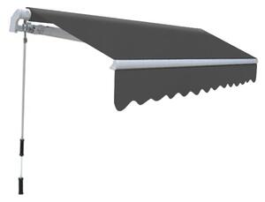 Markiza zwijana ręcznie, 300 cm, antracytowa