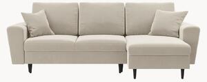 Sofa narożna 4-osobowa z funkcją spania i przechowywania Kyoto Light Beige & Black