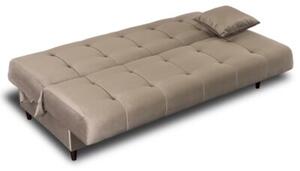 Wersalka Sofa Kanapa RozkÅadana z FunkcjÄ Spania Dwuosobowa BeÅ¼owa LIMA