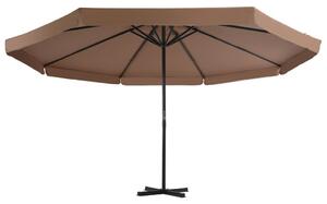 Parasol ogrodowy z przenośną podstawą, taupe