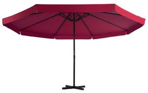 Parasol ogrodowy z przenośną podstawą, czerwony